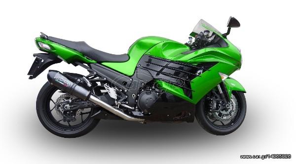 Εξατμίσεις Διπλά Τελικά Gpr Gpe Evo Poppy Carbon Look Kawasaki  ZZR 1400 2012 -2016 > Special Offer	