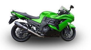 Εξατμίσεις Διπλά Τελικά Gpr Gpe Evo Poppy Carbon Look Kawasaki  ZZR 1400 2012 -2016 > Special Offer Racing Version