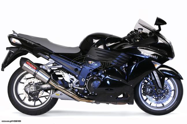 Εξατμίσεις Διπλά Τελικά Gpr Gpe Evo Titanium/Carbon End Kawasaki  ZZR 1400 2006 -2007 > Special Offer	