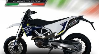 Εξάτμιση Τελικό Gpr Gpe Titanium/Carbon End Husqvarna  SUPERMOTO 701 / ENDURO 701 2017 EURO 4 Mαζι Με Κατάργηση Καταλύτη Special Offer