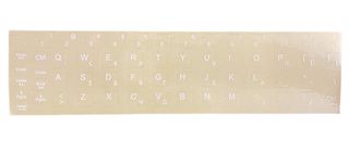 Αυτοκόλλητο Universal-Greek Stickers για πληκτρολόγιο Notebook Laptop White Διάφανα Αυτοκόλλητα Πληκτρολογίου (0.11mm) (Κωδ. 91472white)