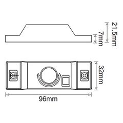 Βάσεις Roofpath με ρυθμιζόμενο βραχίονα 45° μαύρες σετ 2 τεμαχίων για τοποθέτηση ταινιών LED-thumb-2