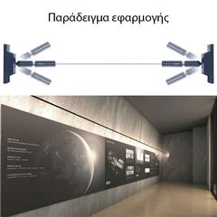 Βάσεις Roofpath με ρυθμιζόμενο βραχίονα 45° μαύρες σετ 2 τεμαχίων για τοποθέτηση ταινιών LED-thumb-3