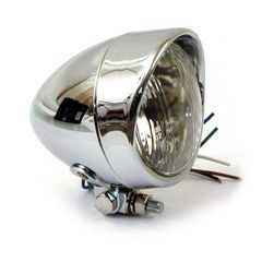 ΦΑΝΑΡΙ ΕΜΠΡΟΣ ΜΟΤΟΣΥΚΛΕΤΑΣ 4 INCH HEADLAMP, PLAIN BULLET & VISOR