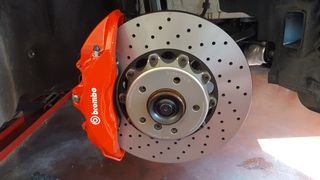 HyperBrake Brembo 6 πίστονο κιτ φρένων 356x32 διαιρούμενο για BMW σειρά 3 F30/F35/F80 & σειρά 4 Coupe F32/ F82 All Models-thumb-5