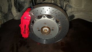 HyperBrake Brembo 4 πίστονο πισινό  κιτ φρένων 350x28 διαιρούμενο για BMW M3 E46 