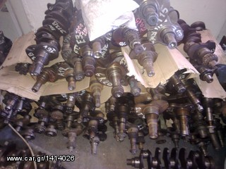 NISSAN PICK UP D21 / D22, MOD. 90-02, TD25 / TD27 / TD25-T / TD27-T, 2,5cc & 2,7cc, CRANK SHAFT & PISTONS & CON`RODS & CAMSHAFT.