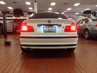 BMW E46 sedan δισκάκι πινακίδα κυκλοφορίας 