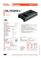 ML Power 4 D-CLASS FOUR CHANNEL AMPLIFIER eautoshop gr δωρεαν παραδοση