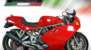 Εξατμίσεις Διπλά Τελικά Gpr Gpe Evo Poppy Carbon Look Ducati MONSTER 400-600-750-900 1993-2000 Special Offer 