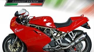 Εξατμίσεις Διπλά Τελικά Gpr Gpe Evo Titanium Carbon End Ducati MONSTER 400-600-750-900 1993-2000 Special Offer 