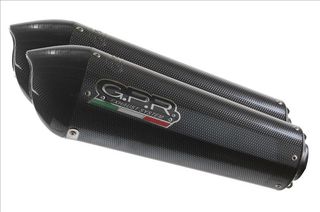 Εξατμίσεις Διπλά Τελικά Gpr Gpe Evo Poppy Carbon Look Ducati MONSTER 800 2003-2005  Special Offer Ψηλή Τοποθέτηση 