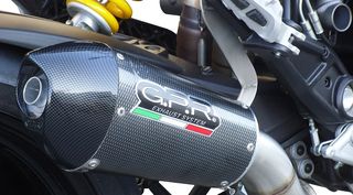 Εξάτμιση Τελικό Gpr Gpe Evo Poppy Carbon Look Ducati HYPERSTRADA - HYPERMOTARD 821 2013-2016  Special Offer Εκδοση Με Καταλύτη