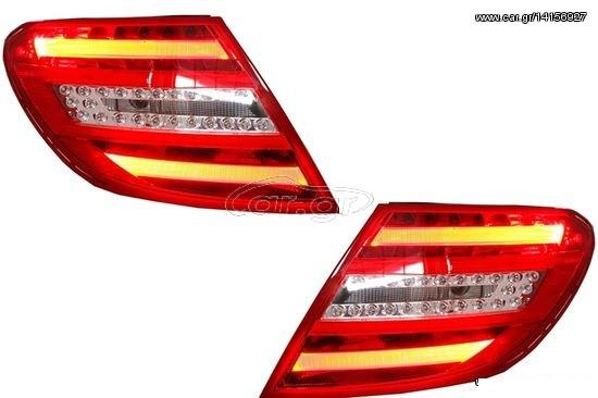 Φανάρια Πίσω Led Taillights Mercedes W204 (07-12) Facelift Design 
