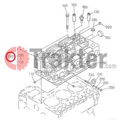 ΚΕΦΑΛΑΡΙ ΚΑΠΑΚΙ ΚΙΝΗΤΗΡΑ ORIGINAL KUBOTA D1503-thumb-3
