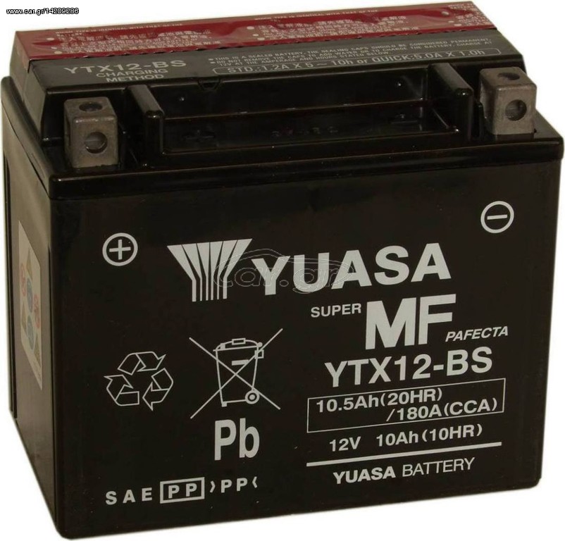 ΜΠΑΤΑΡΙΑ YUASA YTX12-BS MADE IN TAIWAN 