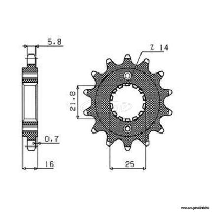 ΓΡΑΝΑΖΙ 14 Δ ΓΙΑ DUCATI SUNSTAR