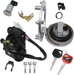 Honda CBR600 F4 F4I,CBR900RR CBR929/CBR954,CB600F 599/600 PC36,VTR1000F Firestorm/Superhawk for Honda CB400 NT650   καινούριο Σετ Κλειδαριές κεντρικού διακόπτη τάπα ντεπόζιτου βενζίνης κλειδαριά σέλας-thumb-5