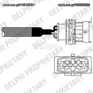 Opel Astra/Corsa (1996-2000) | Αισθητήρας Λάμδα | DELPHI | ES1098212B1