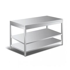 Τραπέζι Εργασίας με δύο ράφια 140x70x86 cm