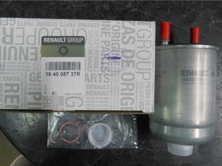 ΦΙΛΤΡΟ ΚΑΥΣΙΜΟΥ DIESEL RENAULT MEGANE III / SCENIC III / FLUENCE ΓΝΗΣΙΟ OEM 164008737R