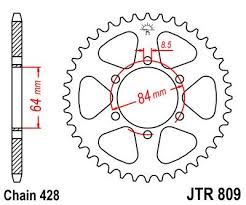 ΓΡΑΝΑΖΙ ΟΠΙΣΘΙΟ (ΤΡΟΧΟΥ) JT 47 ΔΟΝΤΙΑ ΓΙΑ SUZUKI