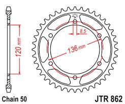 ΓΡΑΝΑΖΙ ΟΠΙΣΘΙΟ (ΤΡΟΧΟΥ) JT 44 ΔΟΝΤΙΑ ΓΙΑ YAMAHA