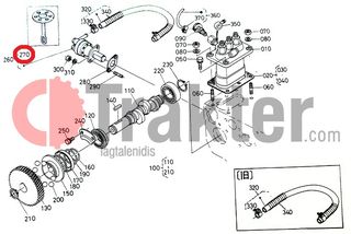 ΑΝΤΛΙΑ ΠΕΤΡΕΛΑΙΟΥ ΜΕΜΒΡΑΝΗ ORIGINAL KUBOTA  B1600, B1400, B1402, B1500, Z600, V1200, D1402, D850-thumb-1