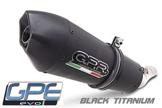 Gpr Εξάτμιση Gpe Anniversary Black Titanium Ημιολόσωμη Aprilia SRV 850 2013-2014
