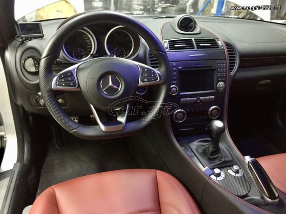 Mercedes benz αναβάθμιση σε τιμόνι 2018 AMG flat bottom σε όλα τα c class w203-e class w211-cis w219-slk r171-clk w209-sl r230-ml w164 πληρως λειτουργικο