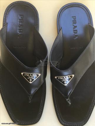 ΑΥΘΕΝΤΙΚΕΣ δερμάτινες παντόφλες PRADA!