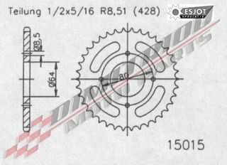 YBR 125 05-06 ΓΡΑΝΑΖΙΑ ΕΜΠΡΟΣ & ΠΙΣΩ