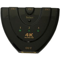 Mini 3 Port HDMI Switch 1.4b 4K Switcher HDMI Splitter 3 in 1 out - 1455