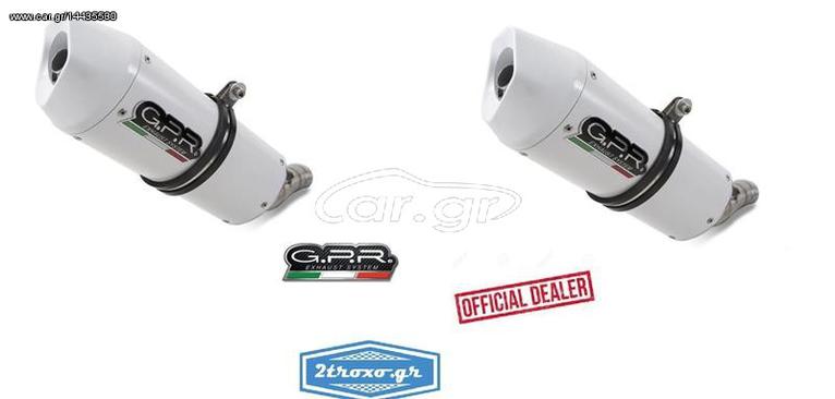 Gpr Εξατμίσεις Διπλά Τελικά Albus Ceramic White Aprilia RSV 1000 R/Factory 2004-2005 Racing Version