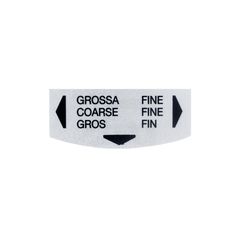 Mazzer Ετικέτα Ρύθμισης Άλεσης Coarse-Fine