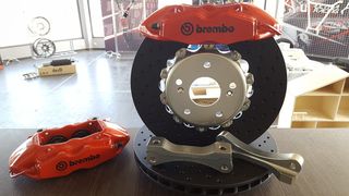 HyperBrake Brembo 4pot kit φρένων για HONDA CIVIC EP3 TYPE-R 330*28 διαιρούμενα