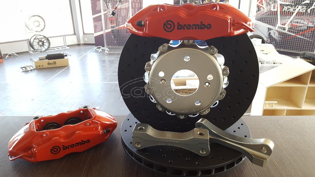 HyperBrake Brembo 4pot kit φρένων για HONDA ACCORD CL7 330*28 διαιρούμενα