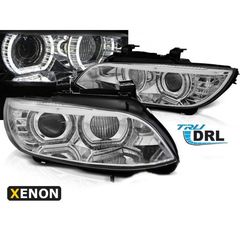 Μπροστινά Φανάρια Angel Eyes Chrome AFS HID Για BMW 3 Series E92 / E93 2006-2010