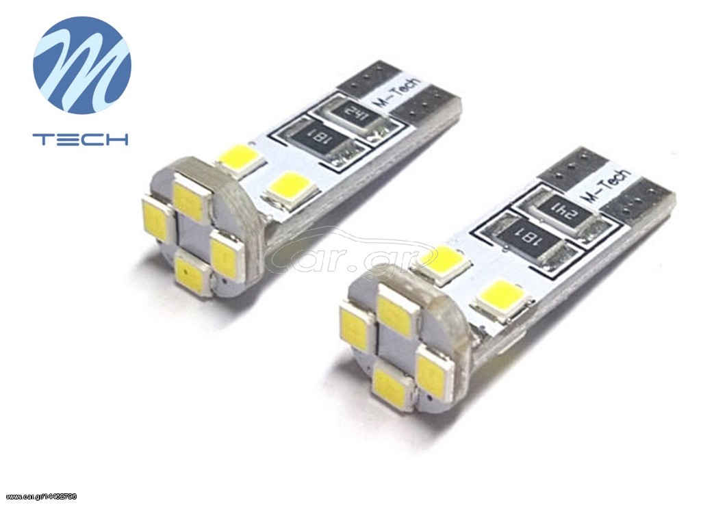 M-Tech LED T10 12V Canbus Λευκό