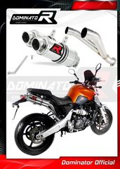 Dominator Διπλά Τελικά Round S.Steel Yamaha MT-03 660 2006-2013 Με Σιγαστήρες