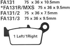 XR 250 96-05 ΤΑΚΑΚΙΑ ΦΡΕΝΟΥ ΕΜΠΡΟΣ & ΠΙΣΩ