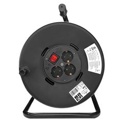 Μπαλαντέζα POWERTECH PT-917 με βάση 3x schuko 16A μαύρη μήκους 50m με διακόπτη On/Off