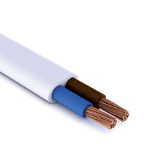 Καλώδιο μεγαφωνικό (ηχείων) H03VVH2-F 2x0.50mm² 300/300V -10..60°C πλακέ λευκό
