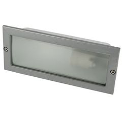 Φωτιστικό διαδρόμου χωνευτό γκρι 233x83x101mm με ντουί Ε27 χωρίς περσίδες IP44