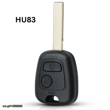 Κέλυφος Κλειδιού Για Peugeot 206 306 307 107 207 407 Partner - Citroen C1 C2 C3 C4 Picasso Xsara Με 2 Κουμπιά - Λάμα HU83