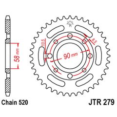 Γραναζι πισω 279.31/ FE 5450.31/279 31 C45 Honda Rebel 250 κτλ 31Δ PBR - (10100-377)