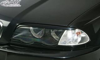 Φρυδάκια Φαναριών RDX Μπροσινά BMW E46 Limo / Touring (-2002) - Μαύρα - 2 Τμχ. - (RDSB012)