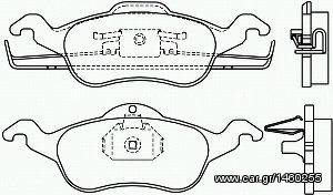 Εμπρόσθια τακάκια PAGID για Ford Focus από 10/1998 (Τ1167)