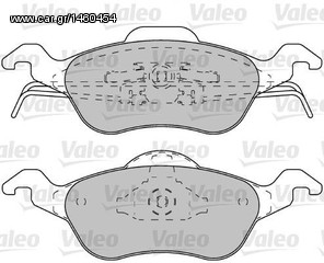 Εμπρόσθια τακάκια VALEO για Ford Focus (598317)