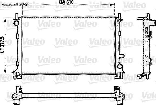 Ψυγεία νερού VALEO για Ford Focus από 11/2001 (732732)